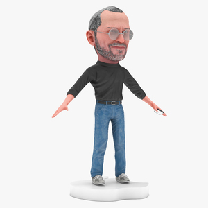 Tabletop Steve Jobs Figure for 3D Print 3D model