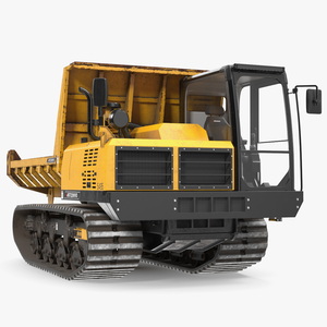 3D Tracked Dumper Morooka Dirty model