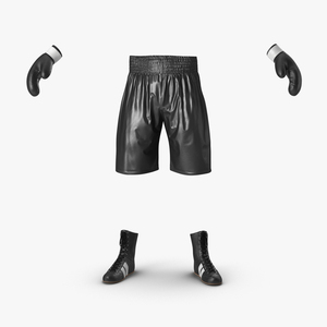 Boxing Gear Black 2 3D model