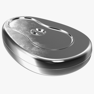 Metal Bed Pan with Cover 3D model