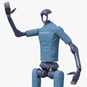 Humanoid Robot with Dexterous Hands Rigged 3D