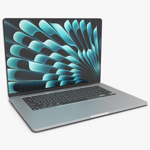 Apple MacBook Air 15 Silver 3D