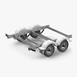 3D model Trailer Back Chassis