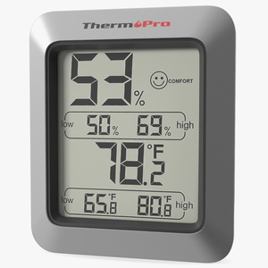 3D Digital Thermometer and Hygrometer Digital Hygrometer model