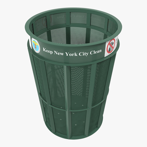 3D model New York Garbage Bin