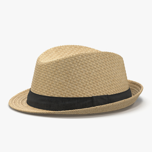 Mens Straw Hat 3D model