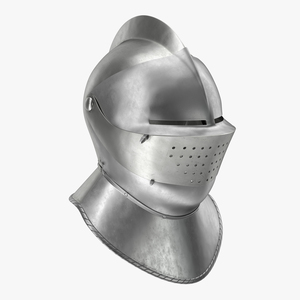 Armet Closed Helmet 3D model