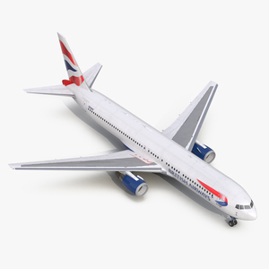 3D model Boeing 767 300 British Airways