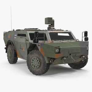 3D Fennek German Reconnaissance Vehicle