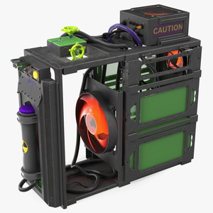 3D model Cyberpunk Style Gaming PC