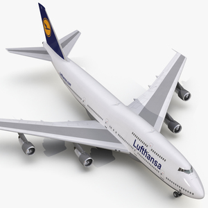 Boeing 747 300 Lufthansa 3D model