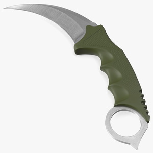 3D Hunting Karambit Knife Steel model