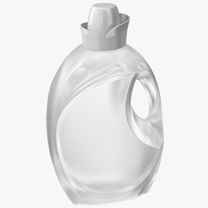 Transparent Plastic Bottle Empty 3D