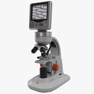 3D LCD Digital Microscope White model