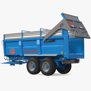 Maupu 18t Body Tipper Trailer Clean Rigged 3D