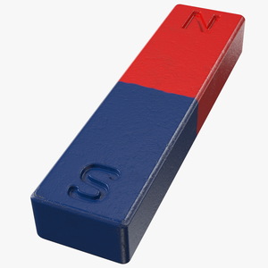 3D model Rectangle Bar Magnet