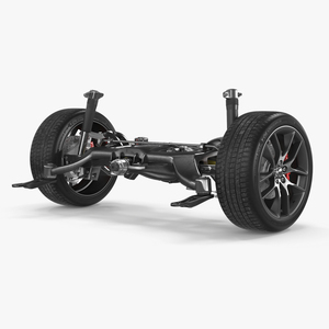 3D model Sports Car Back Suspension Assembly