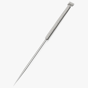 3D Short Acupuncture Needle Silver