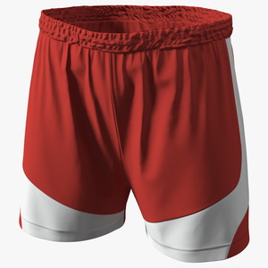 3D Athletic Running Shorts model