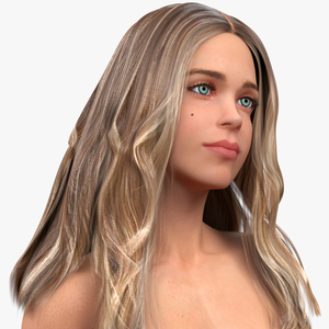 3D model European Woman Nude Style