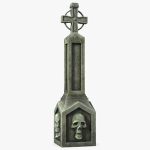 Halloween Tombstone Garden Decoration 3D