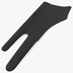 3D Artist Glove Black model