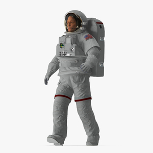 3D model Astronaut Spacesuit with Portable Life Support System Rigged