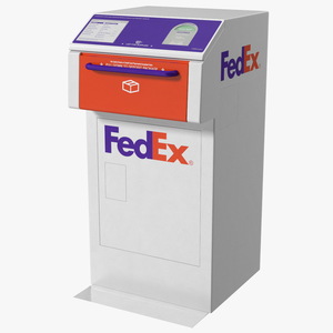 FedEx Package Drop Box 3D