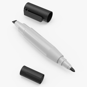 Double-Ended Marker Open 3D model