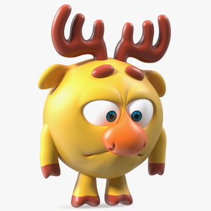 Cartoon Character Dokko Sad Pose 3D