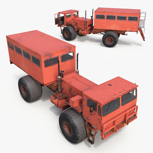 3D All-terrain Passenger Vehicle Rigged