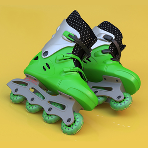 3D Inline Skates model