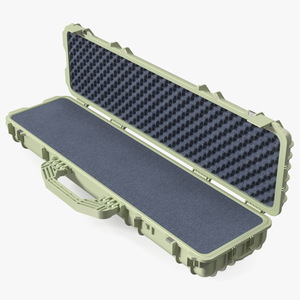 Open Military Hard Case Green 3D model