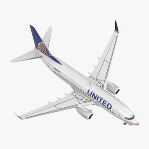 3D model Boeing 737 700 United Airlines