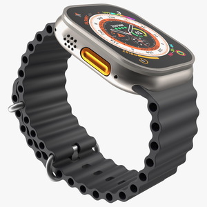 Apple Watch Ultra Ocean Band Midnight 3D