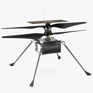 3D Ingenuity Mars Robotic Helicopter model