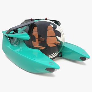 3D Luxurious Personal Submarine model