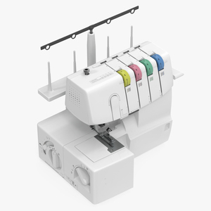 Heavy Duty Metal Frame Overlock Machine 3D model