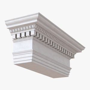 Ionic Architrave and Frieze Greco Roman 3D model