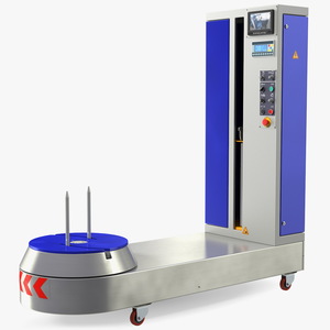 3D Airport Luggage Suitcase Wrapping Machine