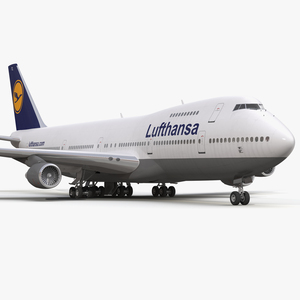 3D model Boeing 747 200B Lufthansa