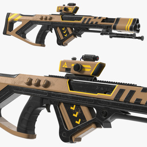 Futuristic Assault Rifle 3D model