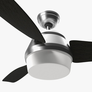 3D model Chromium Ceiling Fan