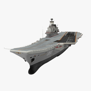 Russian Aircraft Carrier Admiral Kuznetsov 3D