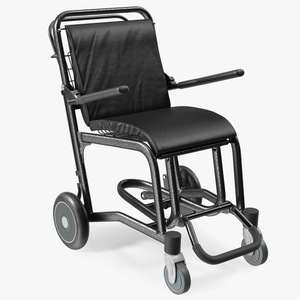 Airport Wheelchair Black 3D model