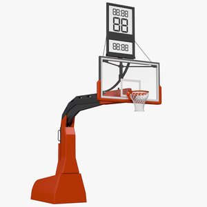 Hydraulic Portable Basketball Hoop 3D model