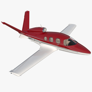 3D model Cirrus Vision sf50 Light Jet Rigged