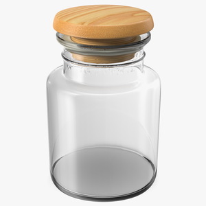 Storage Glass Jar 3D