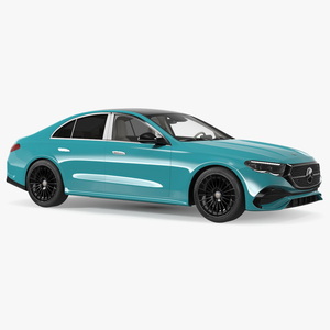 Mercedes E-class Turquoise Color 3D