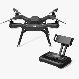 3DR Solo Drone Quadcopter Set 3D model